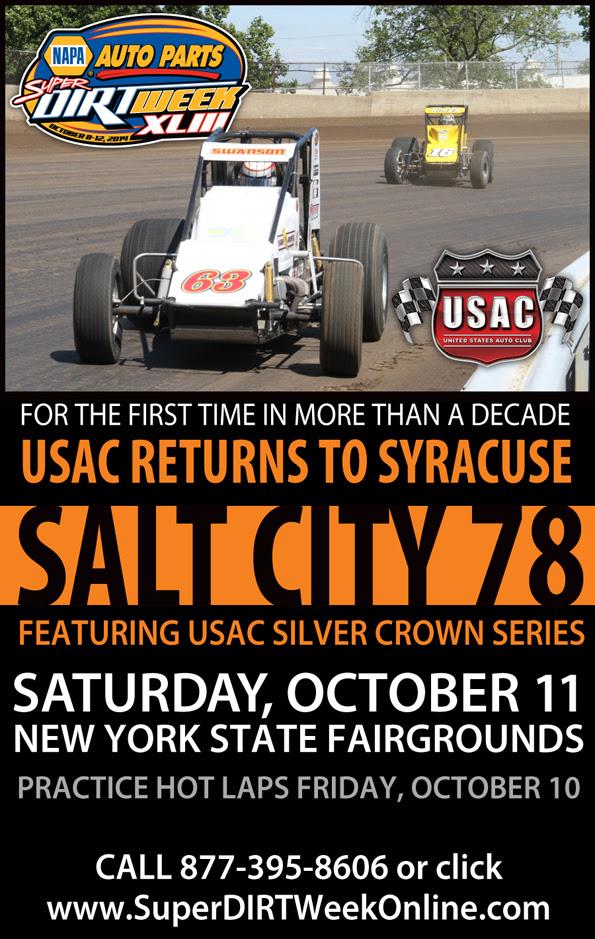 USAC Returns to Syracuse for First Time in a Decade with Silver Crown Season Finale at NAPA Super DIRT Week