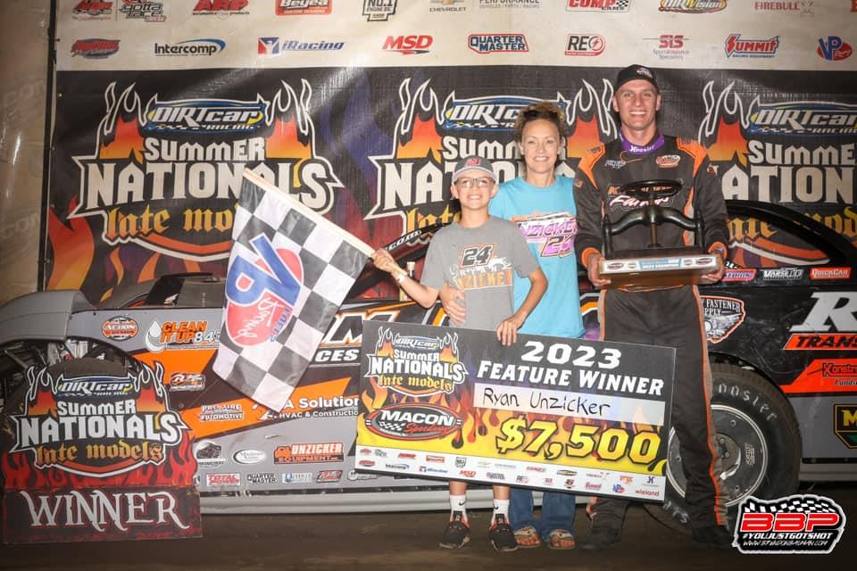 Macon Speedway (Macon, IL) – DIRTcar Summer Nationals – Herald & Review 100 – July 6th, 2023. (Brendon Bauman photo)