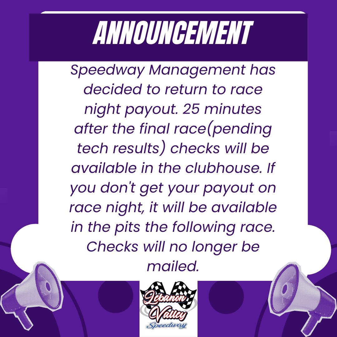 Driver Payout Announcement
