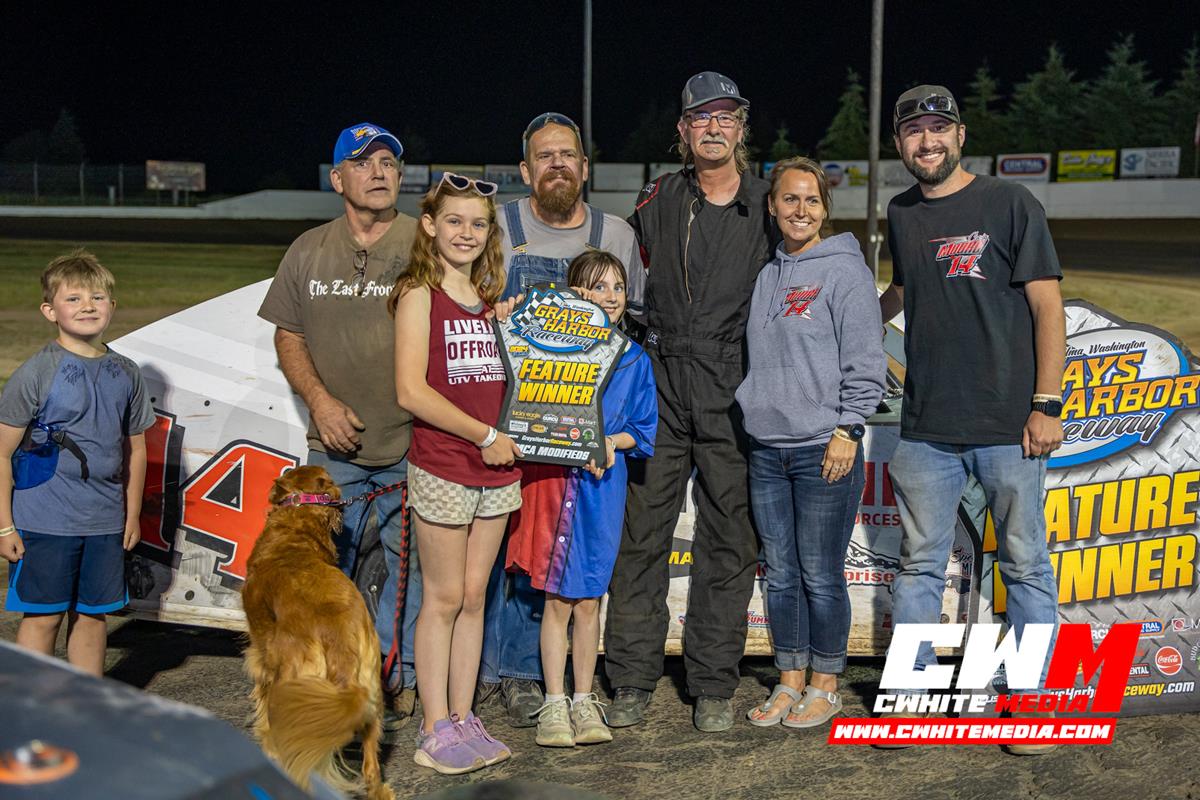 After 10 years Craig Moore back in victory lane with the Modifieds on Mid-Season Championship Night, Miller, Foster,Kerrigan, Sweatman also victoriou