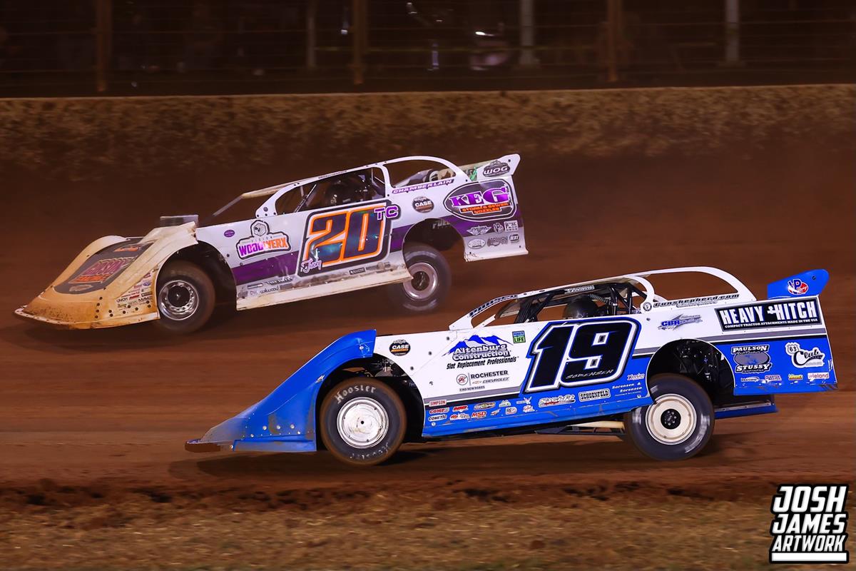 The Dirt Track at Charlotte (Concord, N.C.) – World of Outlaws Case Late Model Series – World Finals – November 6th-9th, 2024. (Josh James Artwork)