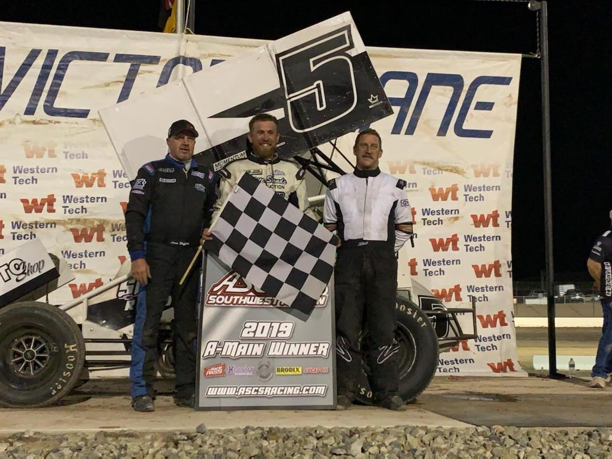 Kyle McCutcheon Takes ASCS Southwest Checkers At Vado Speedway Park