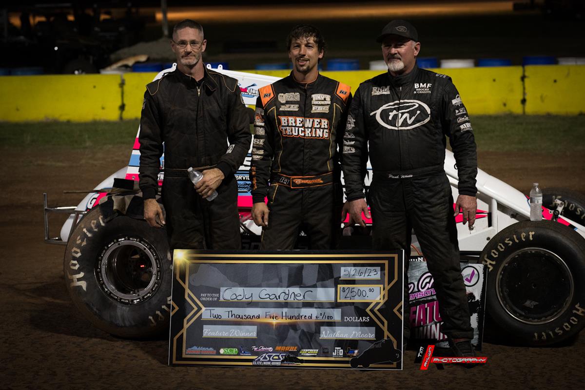 Cody Gardner Leads It All With ASCS Elite Non-Wing At Texarkana 67 Speedway