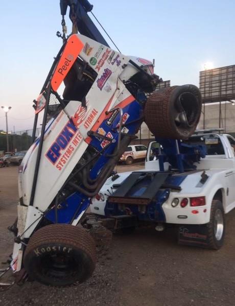 Crash at Lernerville Speedway