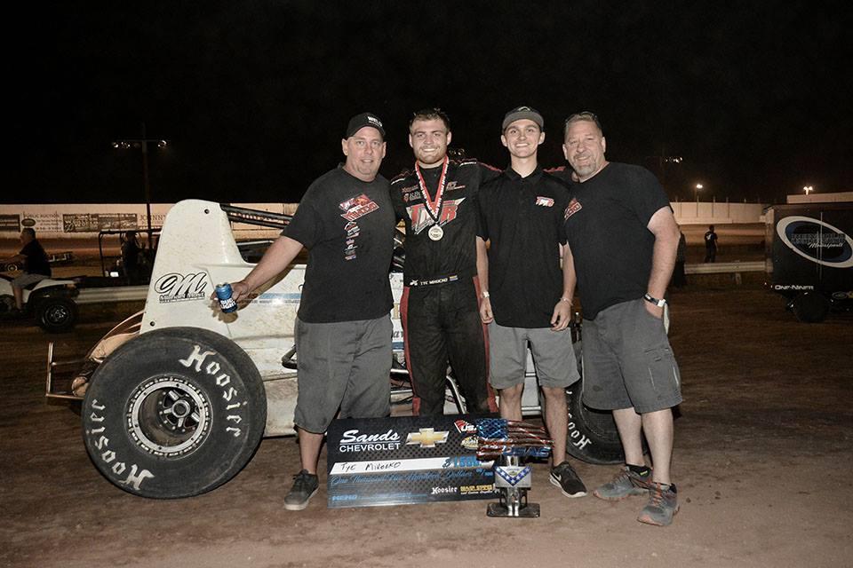 Tye Mihocko Scores First USAC Southwest Sprint Car Victory