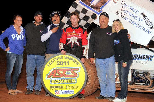 Covington Takes New Ride to ASCS Sooner Victory Lane at Lawton!