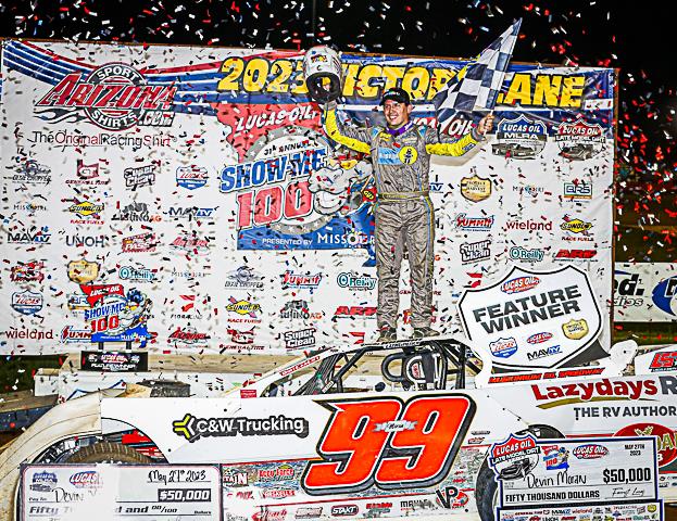 After a wild Show-Me 100, Moran declared the winner after Thornton's post-race penalty