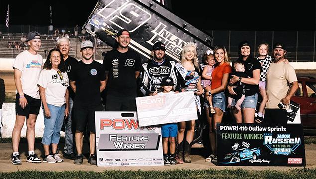 Hunter Schuerenberg Sweeps Weekend Wins with POWRi 410 Outlaw Sprints at Lake Ozark Speedway