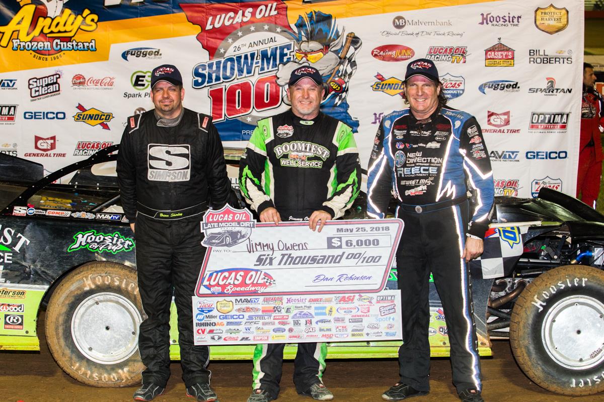 Owens Back in Victory Lane at Lucas Oil Speedway
