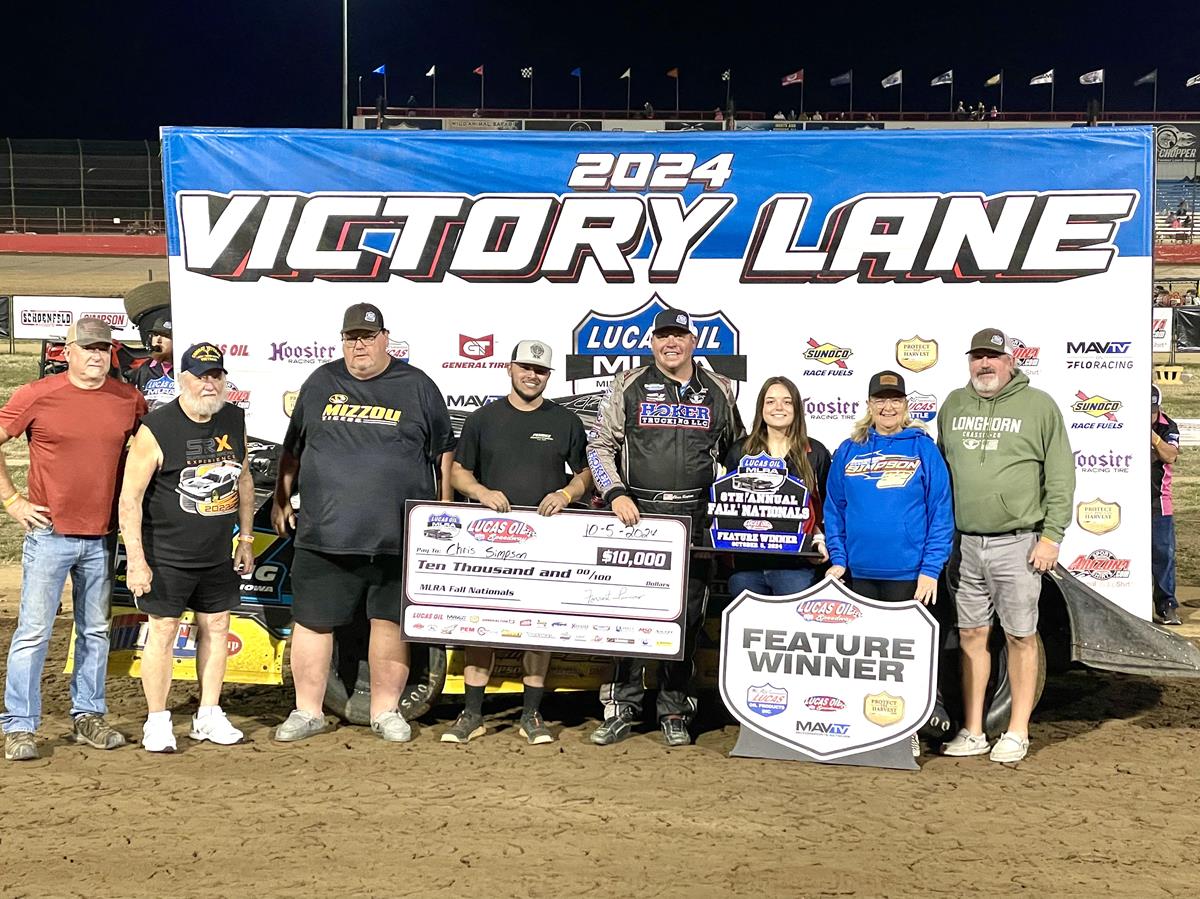 Chris Simpson earns MLRA Fall Nationals feature as Peyton Taylor bags Big Buck 50 triumph
