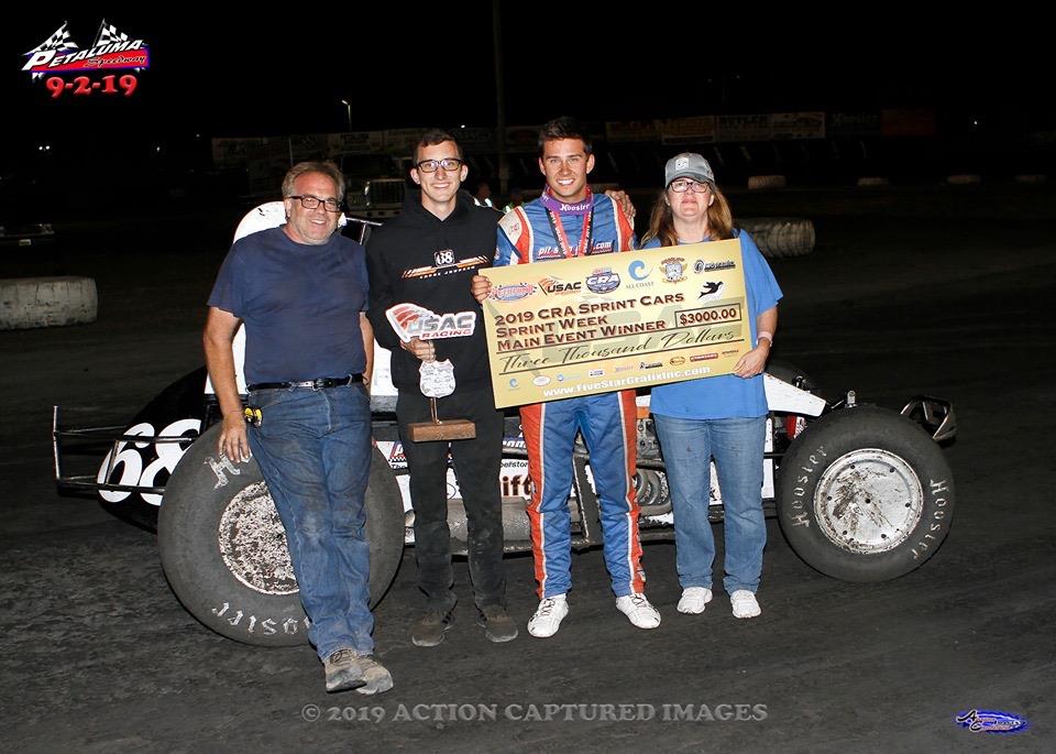 Chase Johnson Overcomes Obstacles to Win USAC/CRA Event at Petaluma Speedway
