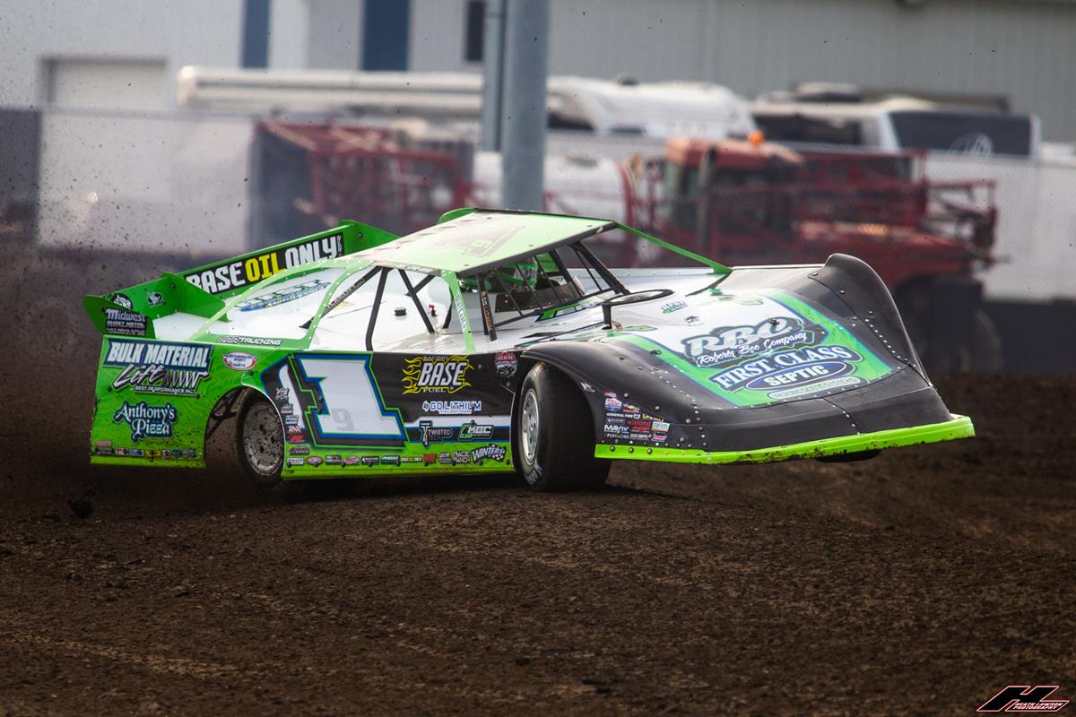 Davenport Speedway (Davenport, IA) – Lucas Oil Late Model Dirt Series – July 10th, 2023. (Heath Lawson photo)