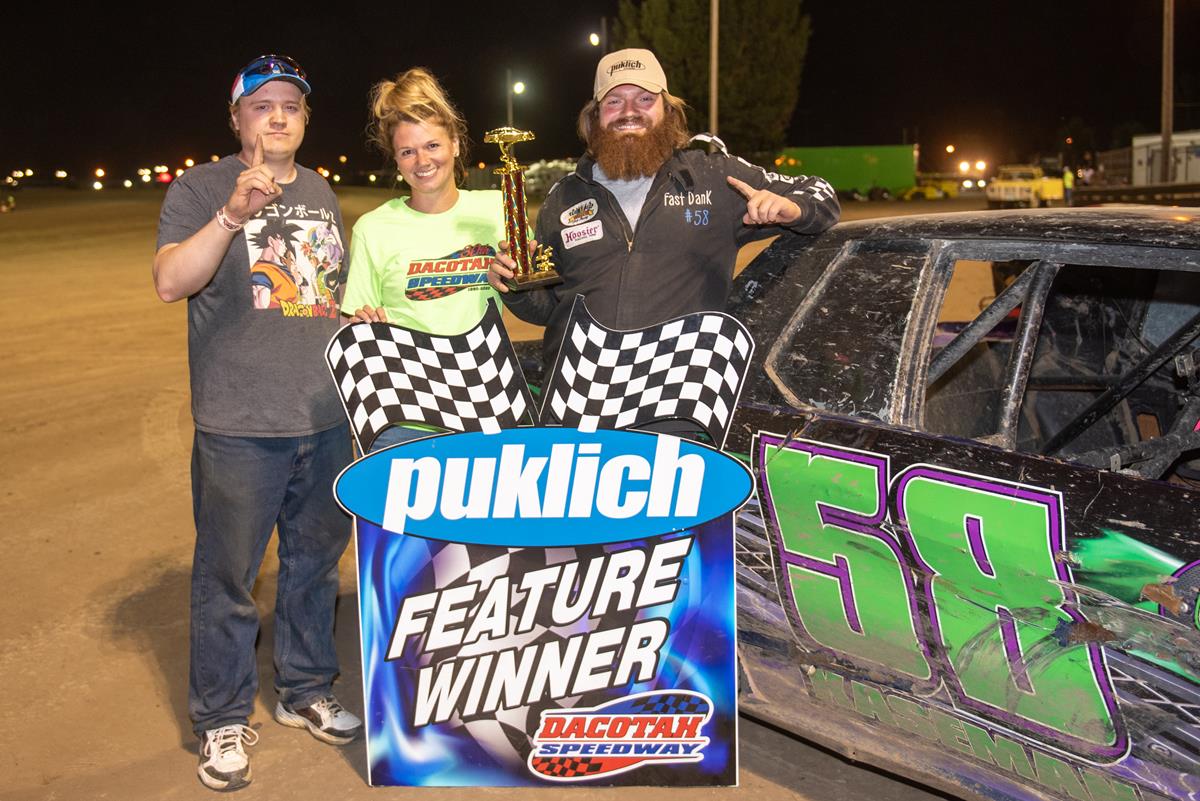 KASEMAN WINS FIRST DACOTAH SPEEDWAY VICTORY