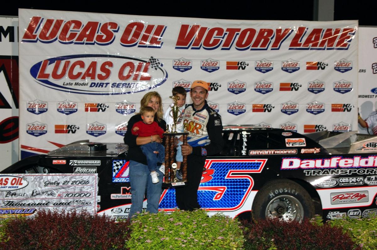 Brian Birkhofer Blasts to Lucas Oil Late Model Dirt Series Win at Knoxville Raceway