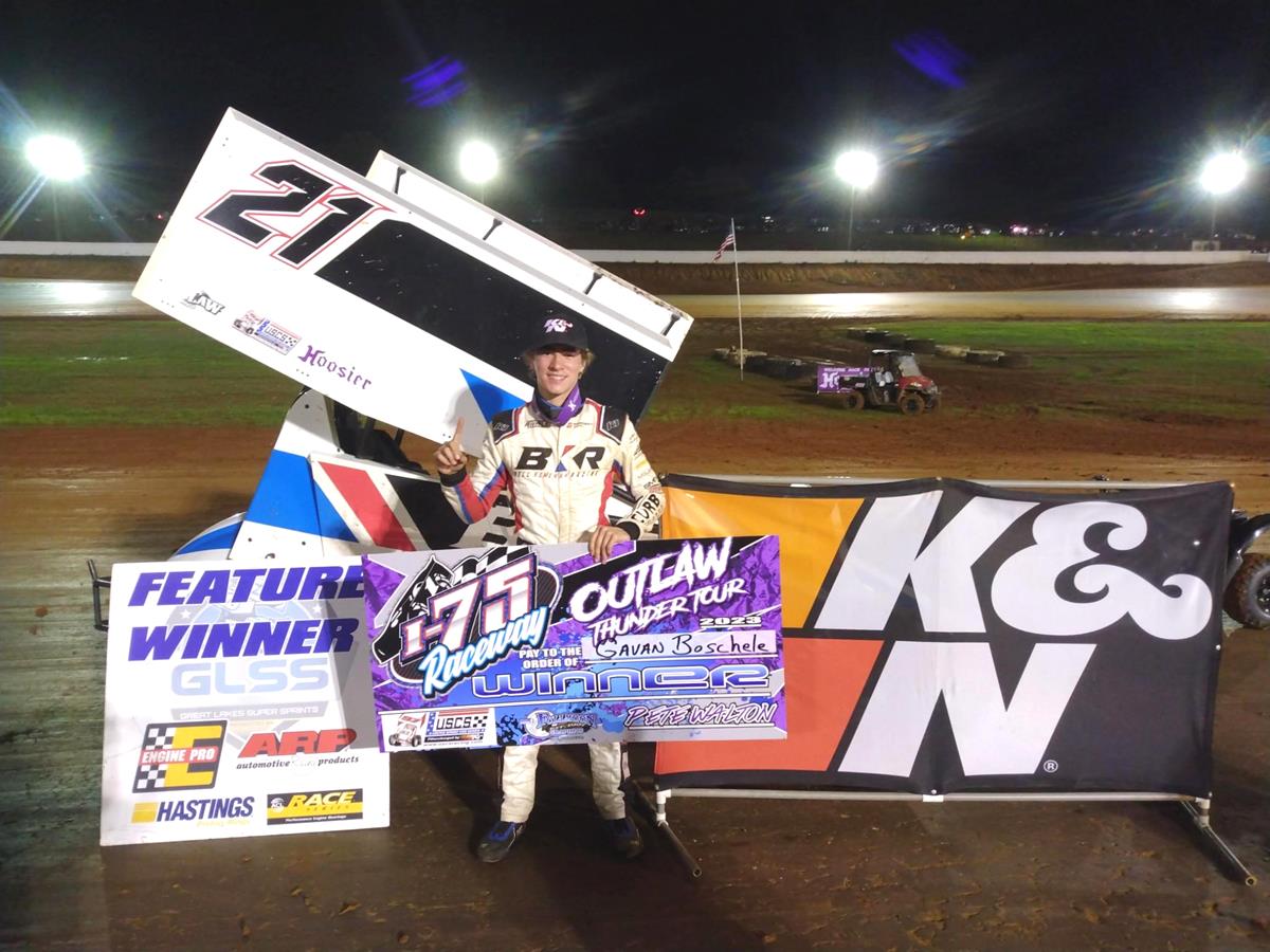 Gavan Boschele Dominates and gets his 1st USCS Feature Win