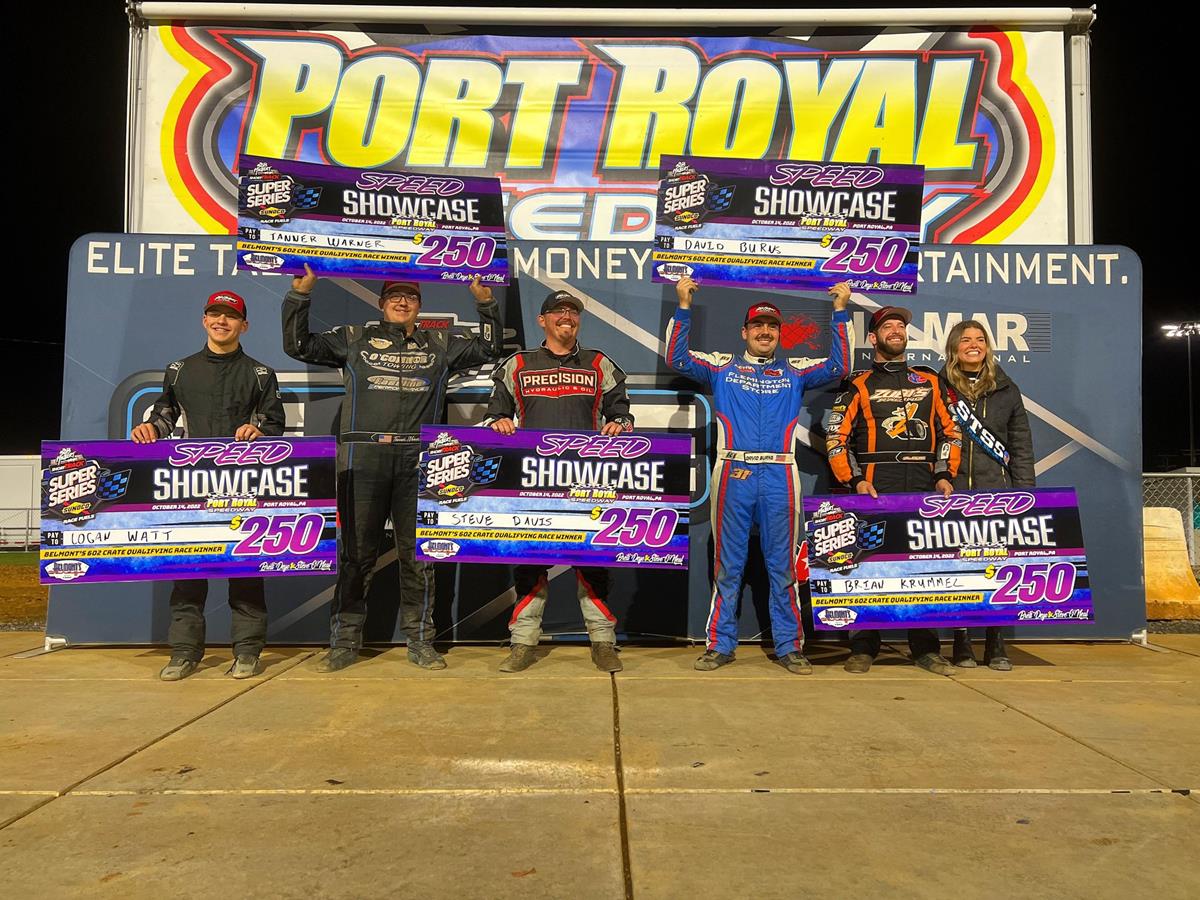 Krummel, Watt, Burns, Davis and Warner Top STSS Crate 602 Sportsman Qualifiers at Port Royal