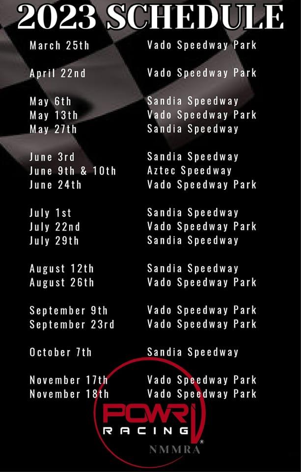 Nineteen Events in 2023 for POWRi New Mexico Motor Racing Association