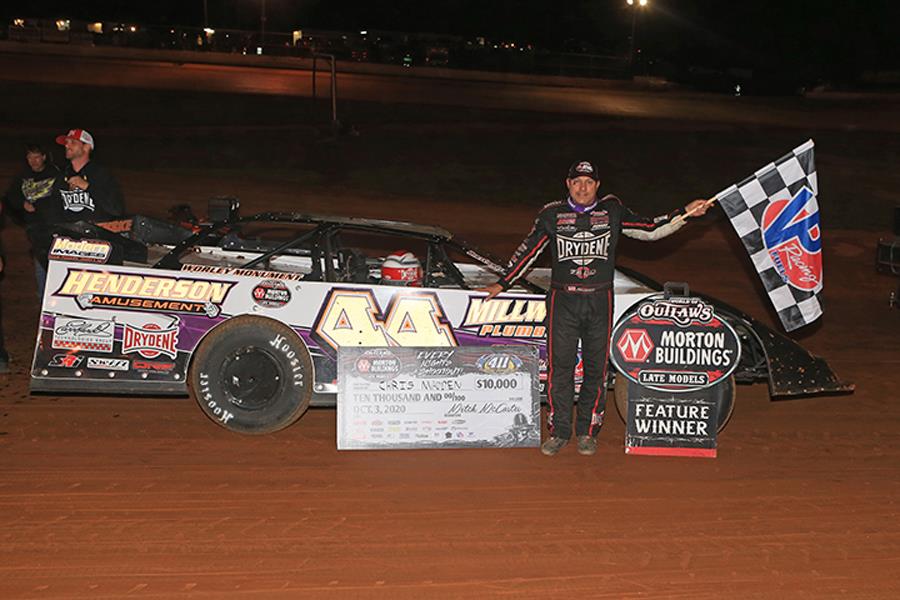 Chris Madden Takes New Team to World of Outlaws Victory Lane at 411 Motor Speedway