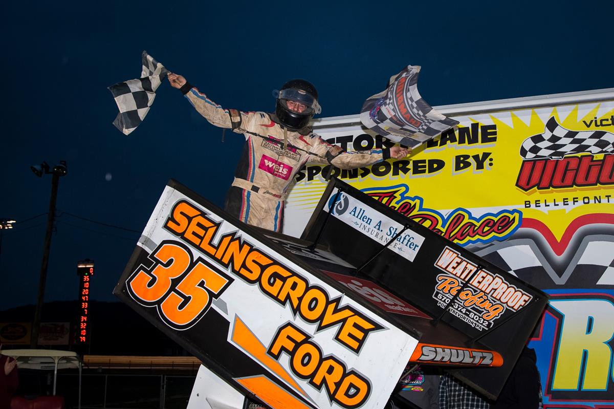 Jason Shultz puts no. 35 back in Victory Lane at Port Royal Speedway