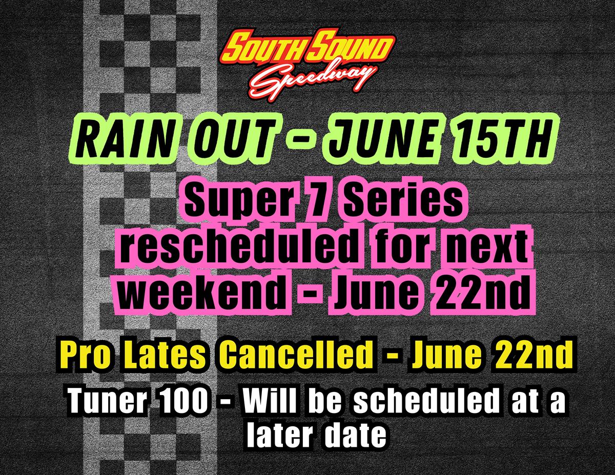 Schedule change for June 22nd