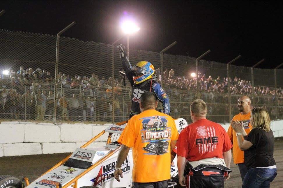 Zachary Madrid Scores Third Consecutive Desert Sprint Car Victory