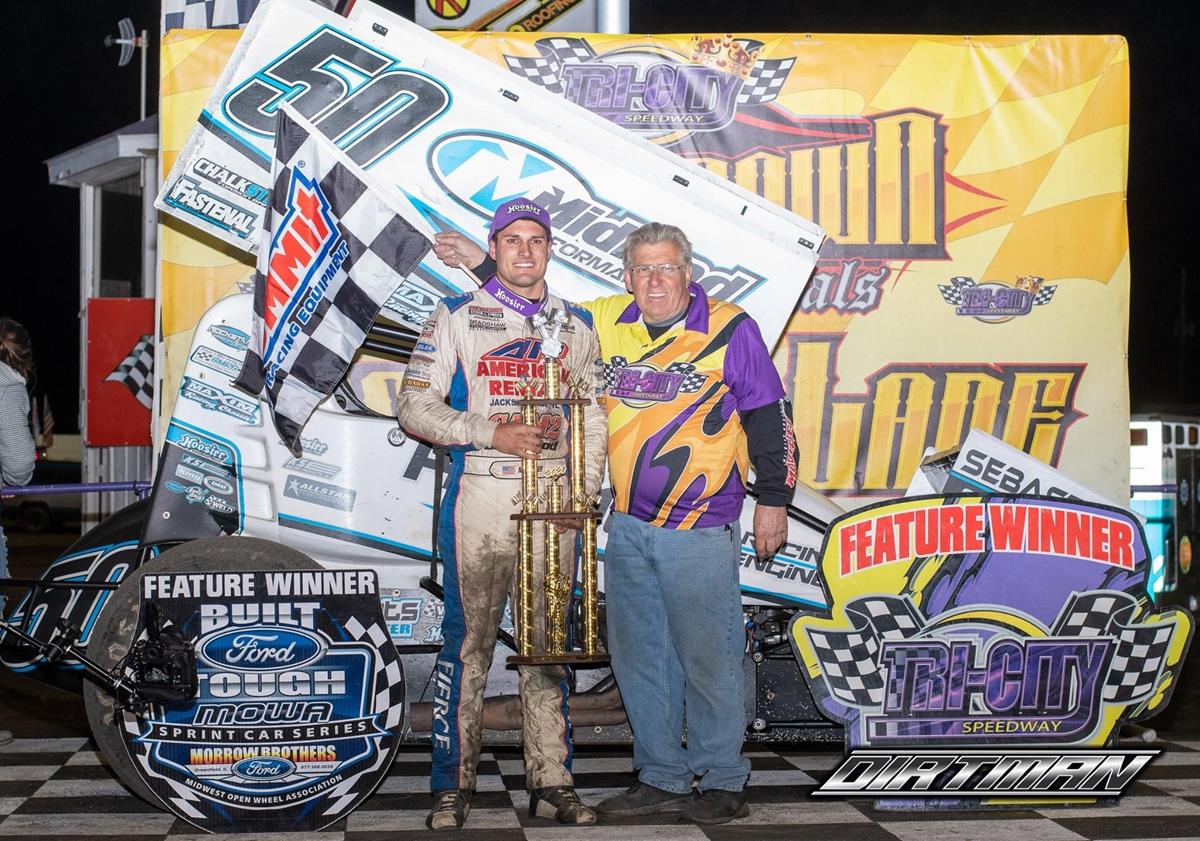 Paul Nienhiser Wins First 410 c.i. Start in Midland Performance 50