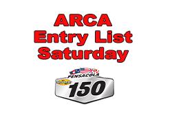 Entries for 150 Lap ARCA Race