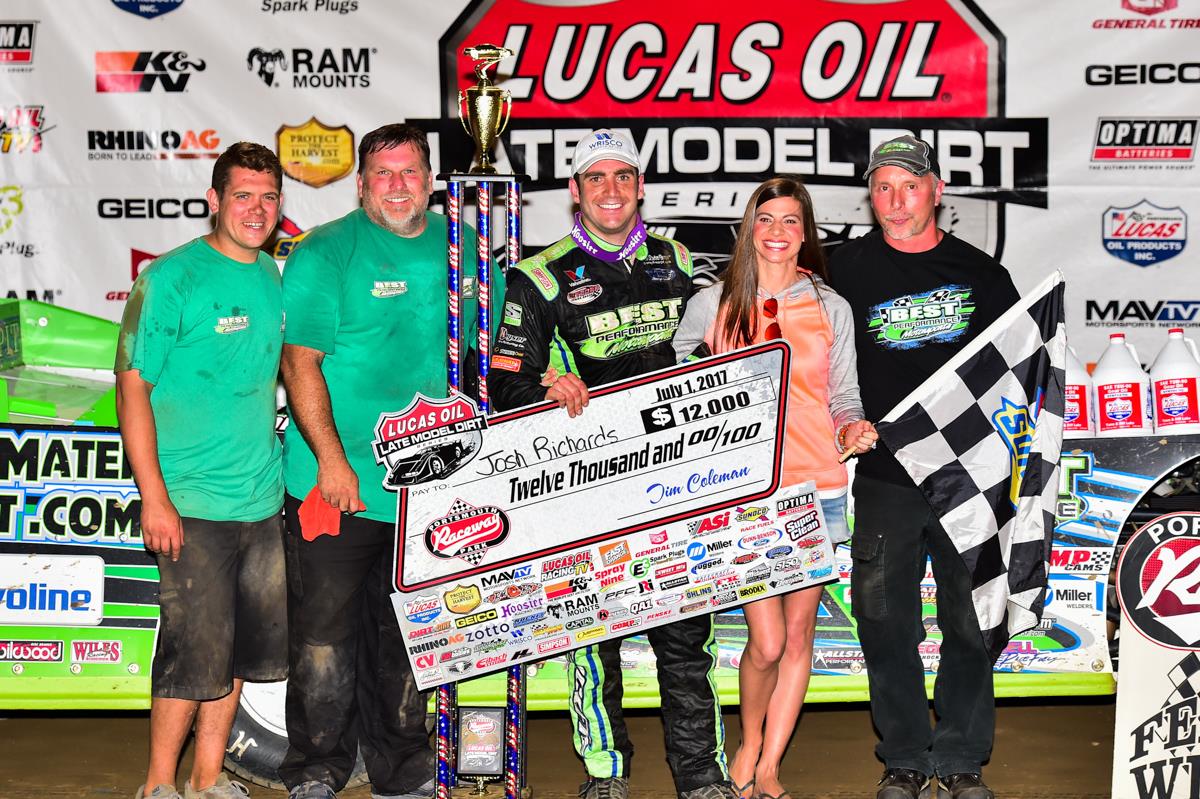 Richards Returns to Lucas Oil Victory Lane with Win at Portsmouth