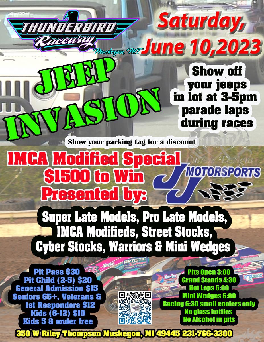 IMCA Modified $1500 to win Presented by JJ Motorsports plus Jeep Invasion and Full Show