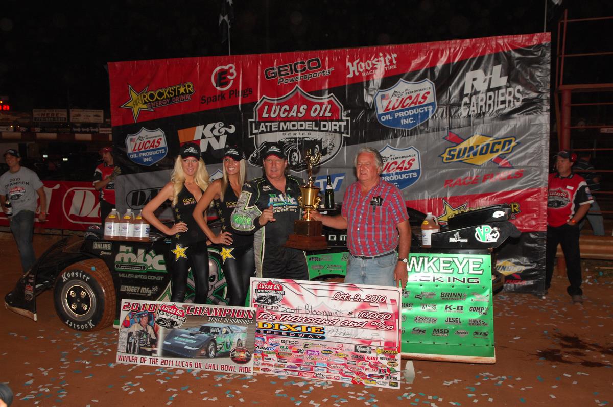 Scott Bloomquist Wins Fifth Dixie Shootout and Clinches 2010 Series Title