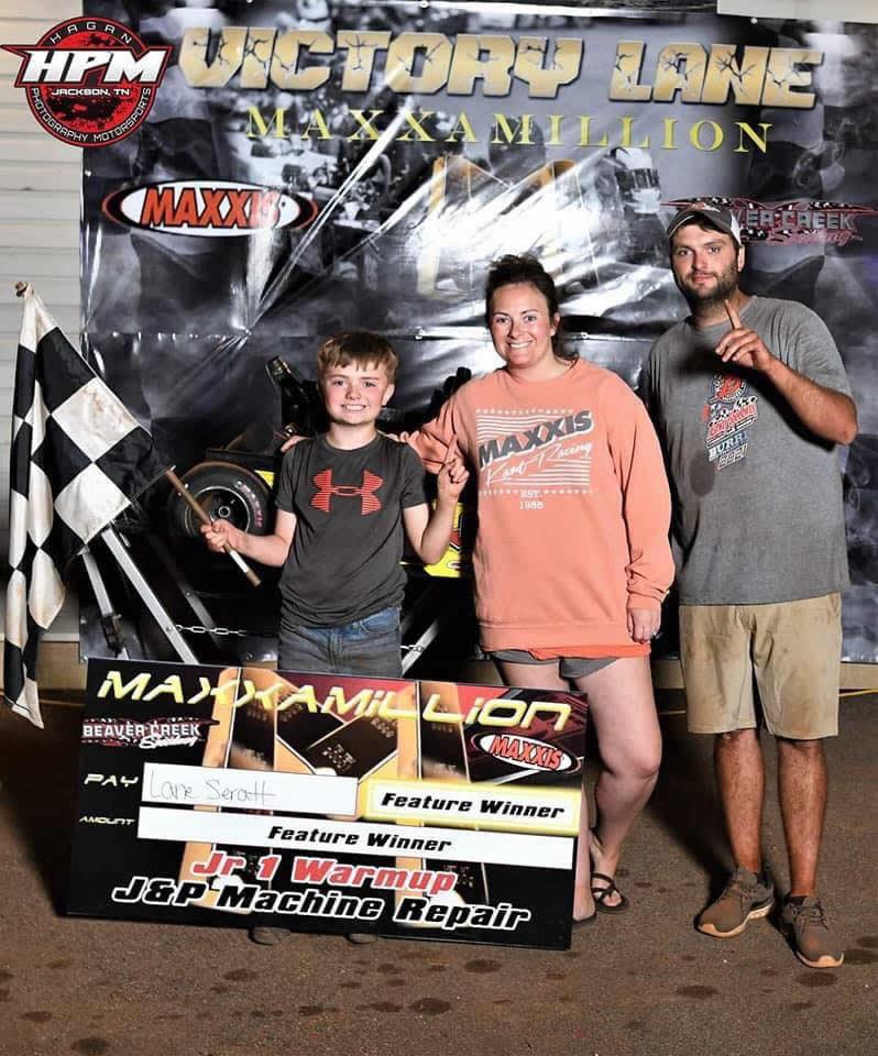 Seratt visits Beaver Creer victory lane in JR 1 at Maxxamillion