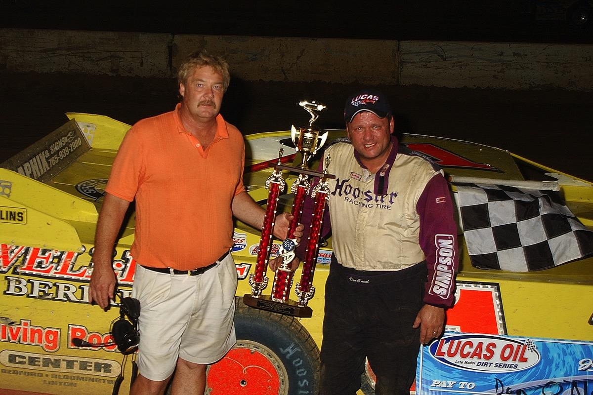 Don O'Neal Rallies for 7th Lucas Oil Late Model Dirt Series Win of '05 at Potomac Speedway