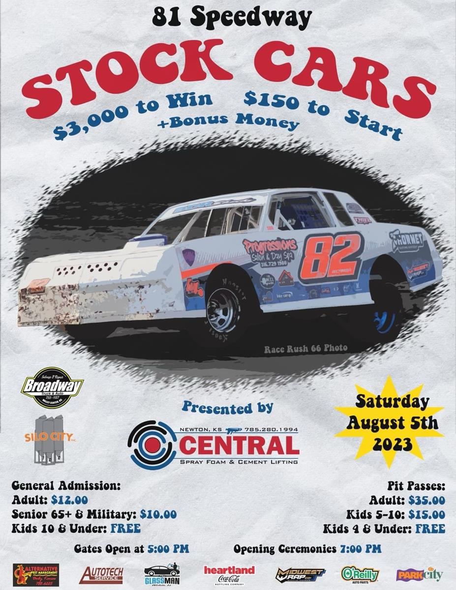 $3000 to win Stock Car Special this Saturday at 81 Speedway