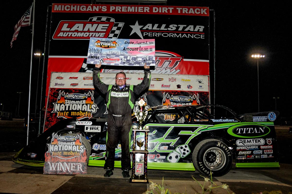 Feger Wins $10,000 in Hell Tour Finale at Merritt Speedway