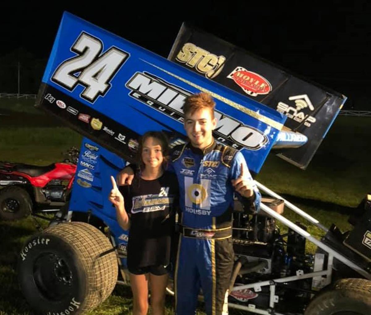 Garet Williamson Wins Photo Finish for First Sprint Invaders Win at Moberly