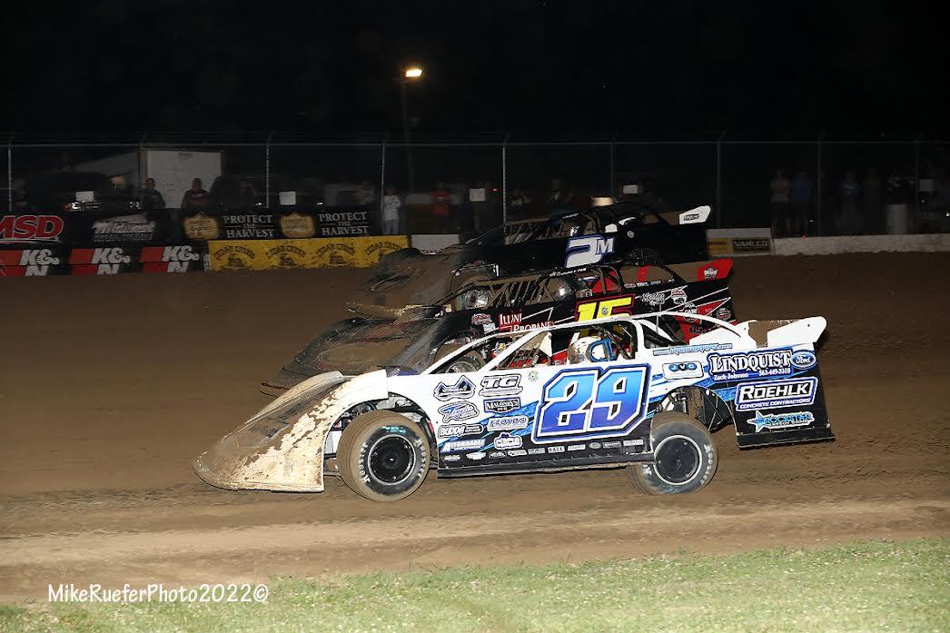 34 Raceway (West Burlington, IA) – Lucas Oil LateModel Racing Association (MLRA) – Slocum 50 – July 2nd, 2022. (Mike Ruefer photo)
