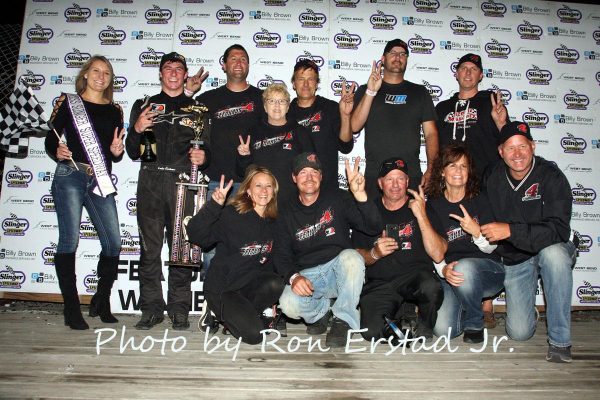 Fenhaus gets second Slinger Win while Apel Claims the Track Championship in Labor Day Weekend 100