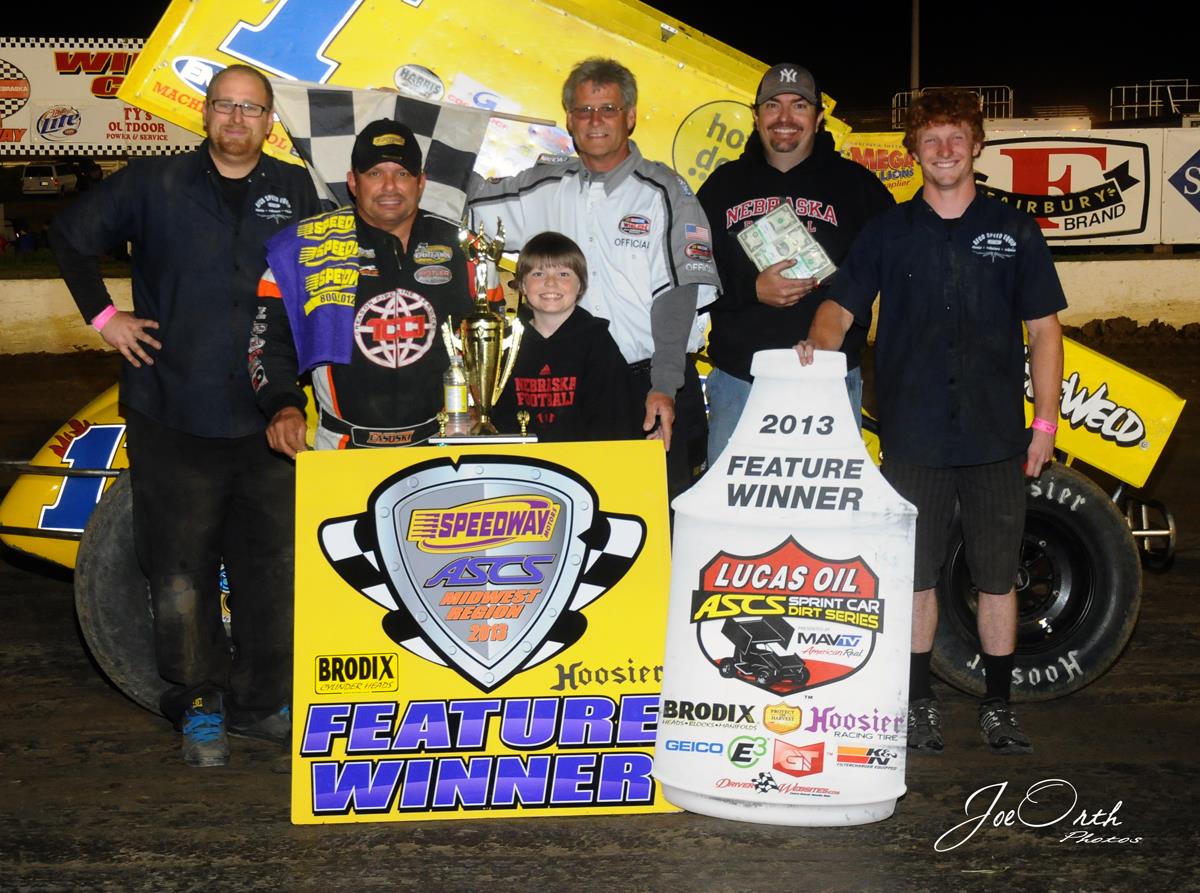 Lasoski smooth in Lucas Oil ASCS victory at I-80 Speedway
