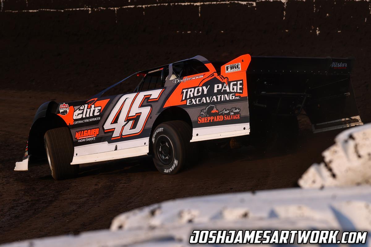 Fairbury Speedway (Fairbury, IL) – Lucas Oil Late Model Dirt Series – FALS Spring Shootout – May 11th, 2024. (Josh James Artwork)