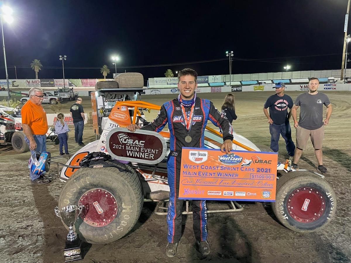 Chase Johnson Earns Three Feature Victories in 26 Hours With USAC Silver Crown Debut on Tap