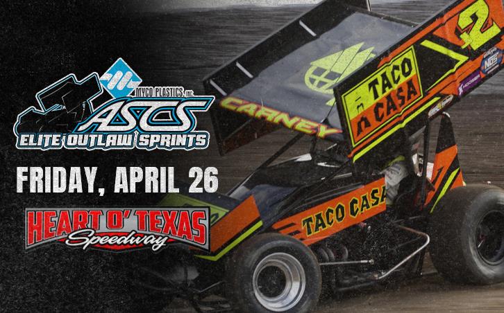 ASCS Elite Outlaws Headlining Friday At The Heart O’ Texas Speedway
