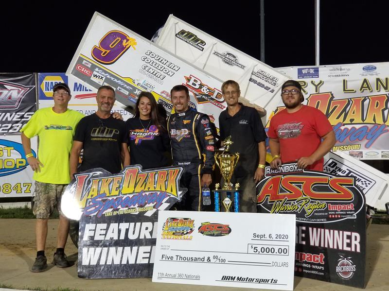 Hagar Captures LOS 360 Nationals Finale at Lake Ozark Speedway