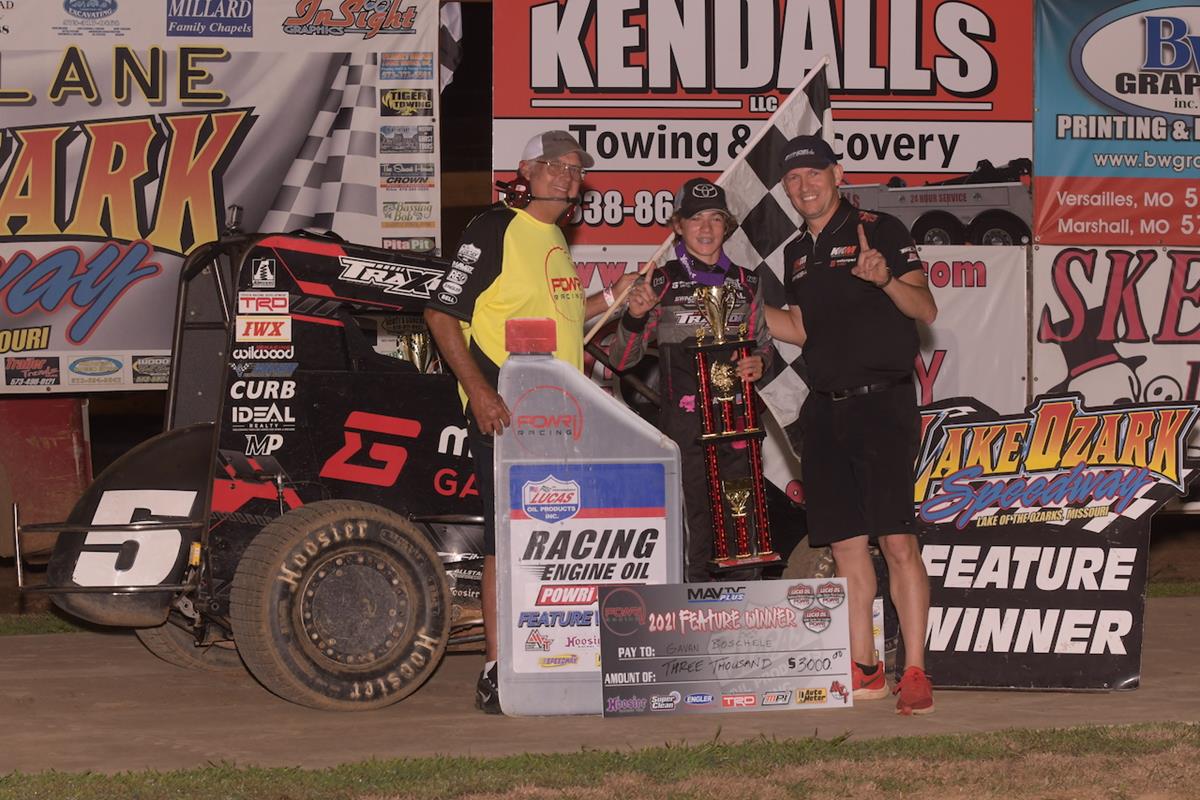 Boschele Wins Labor Day Finale at Lake Ozark Speedway