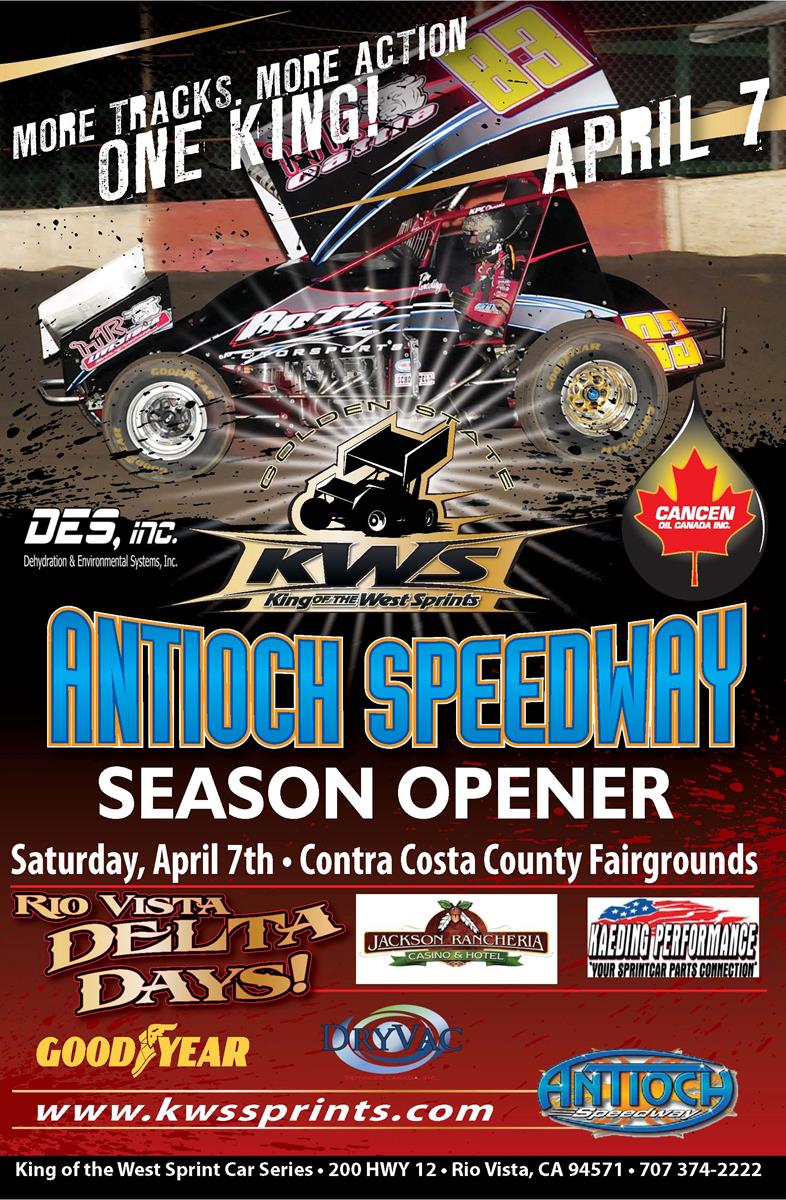 KWS season opener facts & figures for Antioch Speedway April 7