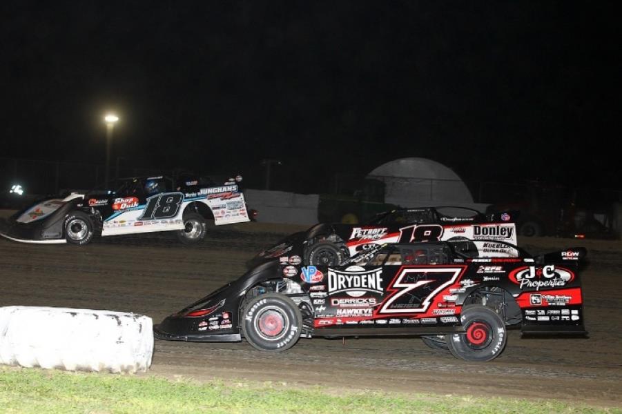 Davenport Speedway (Davenport, IA) - World of Outlaws Morton Buildings Late Model Series - May 29th-30th, 2020. (Mike Ruefer photo)