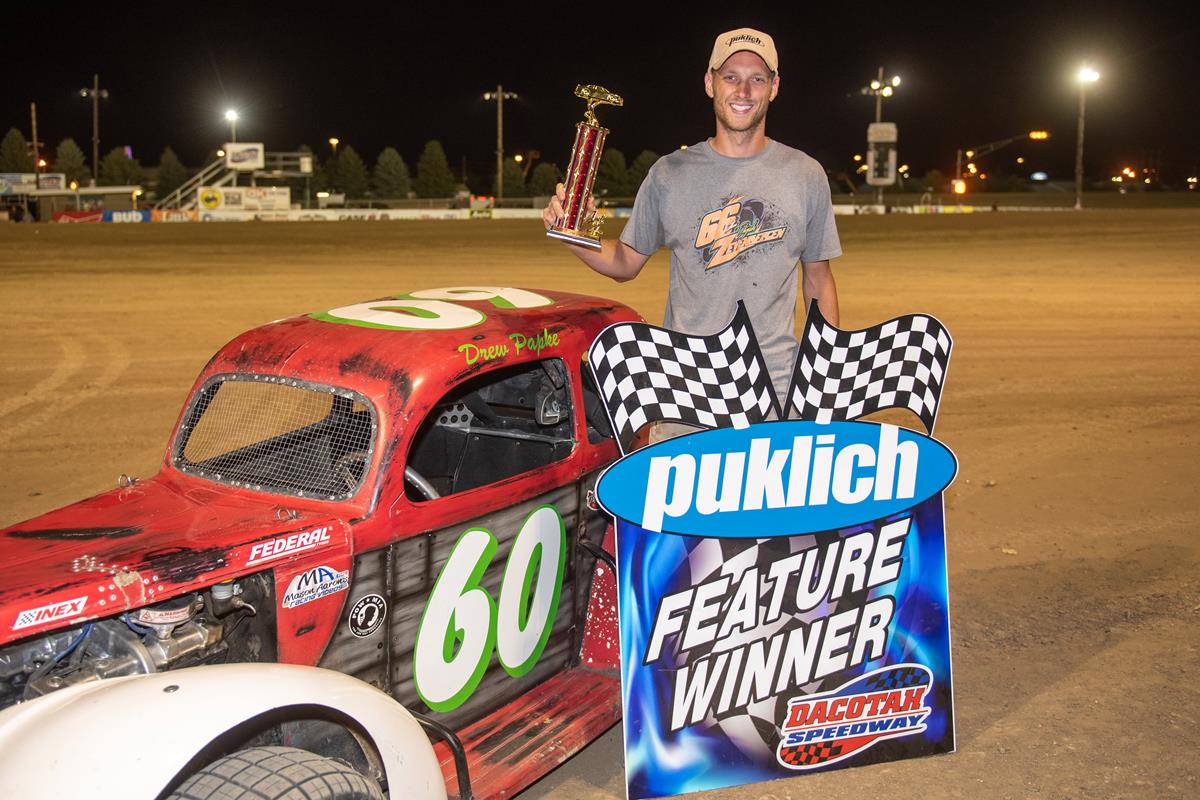 PAPKE RETURNS TO DACOTAH SPEEDWAY VICTORY LANE