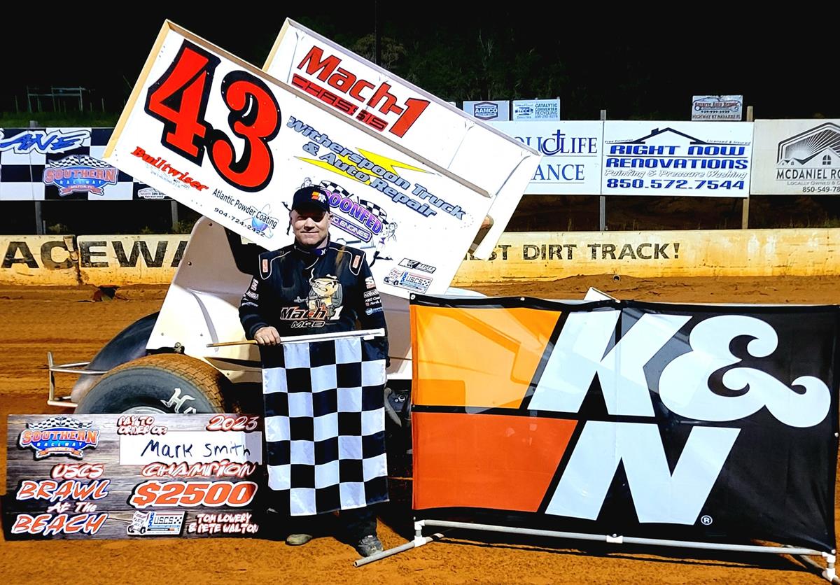 SMITH SWEEPS USCS FALL BRAWL WEEKEND WITH " BRAWL AT THE BEACH" WIN AT SOUTHERN RACEWAY