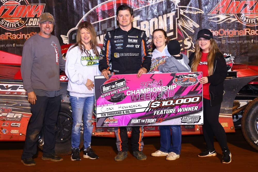 Cory Hedgecock claims $10,000 in first-career Hunt the Front Super Dirt Series victory