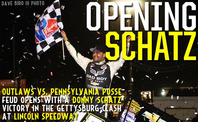 Schatz Captures Gettysburg Clash at Lincoln Speedway