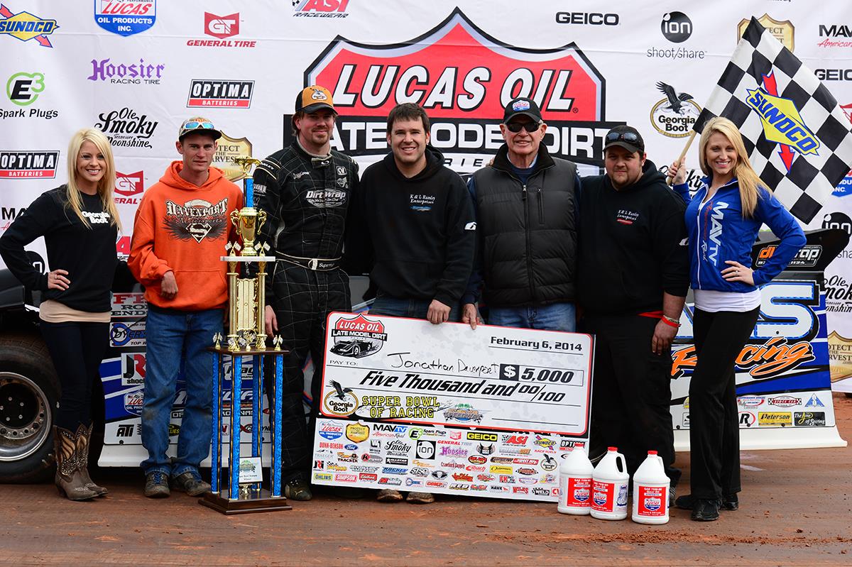 Davenport Dominates Lucas Oil Late Model Dirt Series Opener at Golden Isles